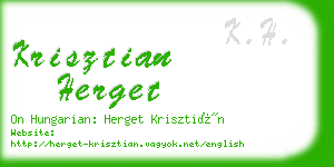 krisztian herget business card